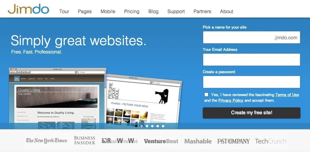 Jim website builder