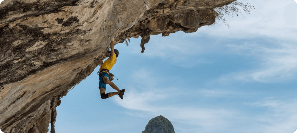 Dream big!
A climber.